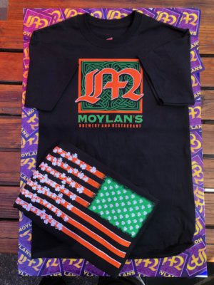 NEW - Black Shamrock Flag Shirt